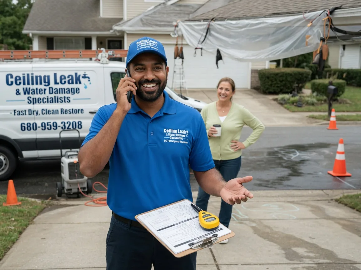 Ceiling Leak Cleanup Redmon, IL FAQs